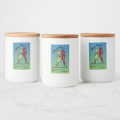 Pickle and Pepper Pals Funny Cartoon Pickles Voedselcontainer Etiket (Flessen)