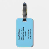 Pickle Ball Bagagelabel (Achterkant verticaal)