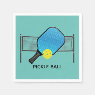 Pickle Ball Ball Design Paper Napkins Servet