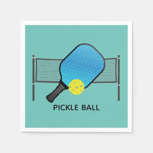 Pickle Ball Ball Design Paper Napkins Servet (Voorkant)