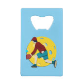 Pickle Ball Creditkaart Flessenopener (Achterkant)