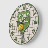 Pickle Ball Funny Pickleball Paddle Grote Klok (Hoek)