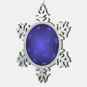 Pickle Ball Gift Blue Pickleball Tin Sneeuwvlok Ornament (Rechts)