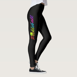 Pickle-Ball Glitter-Logo op Leggings