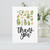 Pickle Ball grappig Bedankkaart (Staand voorkant)