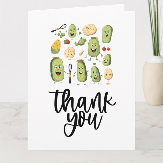 Pickle Ball grappig Bedankkaart (Voorkant)