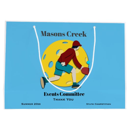 Pickle Ball Groot Cadeauzakje (Achterkant)