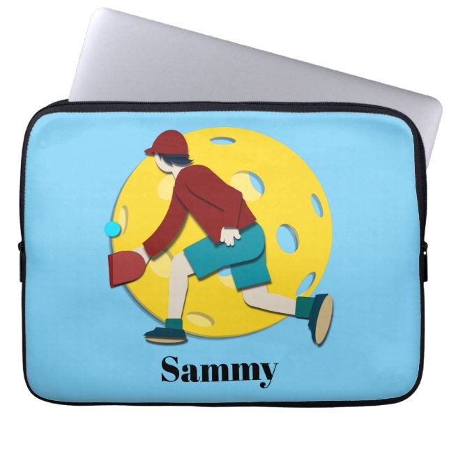 Pickle Ball Laptop Sleeve (Voorkant)