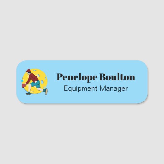 Pickle Ball Naamplaatje (Voorkant)