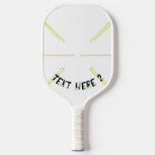Pickle ball paddle aangepaste naam tekst (Voorkant)
