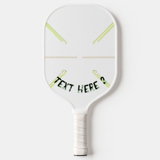 Pickle ball paddle aangepaste naam tekst (Voorkant)
