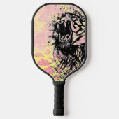 PICKLE BALL PADDLE KANJI HAPPY TIGER MET CLOUDS (Achterkant)