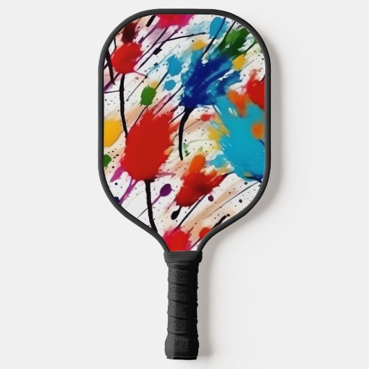 Pickle Ball Paddle met Paint Splatter Design (Achterkant)
