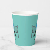 Pickle Ball Pickleball Design Cups Papieren Bekers (Rechts)