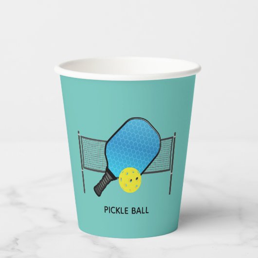 Pickle Ball Pickleball Design Cups Papieren Bekers (Voorkant)