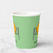 Pickle Ball Pickleball Design Cups Papieren Bekers (Links)