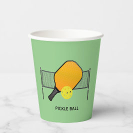 Pickle Ball Pickleball Design Cups Papieren Bekers