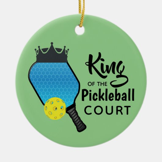 Pickle Ball Pickleball Design-keramisch sieraad Keramisch Ornament (Voorkant)
