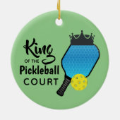 Pickle Ball Pickleball Design-keramisch sieraad Keramisch Ornament (Achterkant)