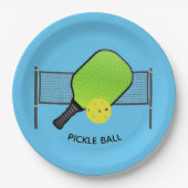 Pickle Ball Pickleball Design Paper Borden Papieren Bordje (Voorkant)