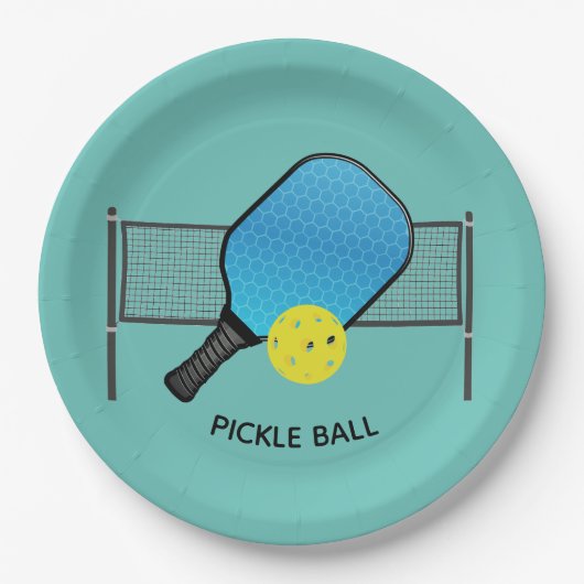 Pickle Ball Pickleball Design Paper Borden Papieren Bordje (Voorkant)
