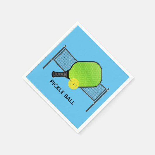 Pickle Ball Pickleball Design Paper Napkins Servet (Hoek)