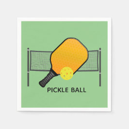 Pickle Ball Pickleball Design Paper Napkins Servet