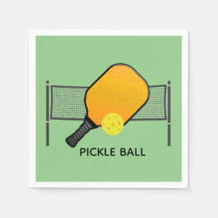 Pickle Ball Pickleball Design Paper Napkins Servet