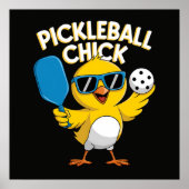 Pickle ball Pickleball Kip Poster (Voorkant)