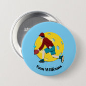 Pickle Ball Ronde Button 7,6 Cm (Voorkant /achterkant)