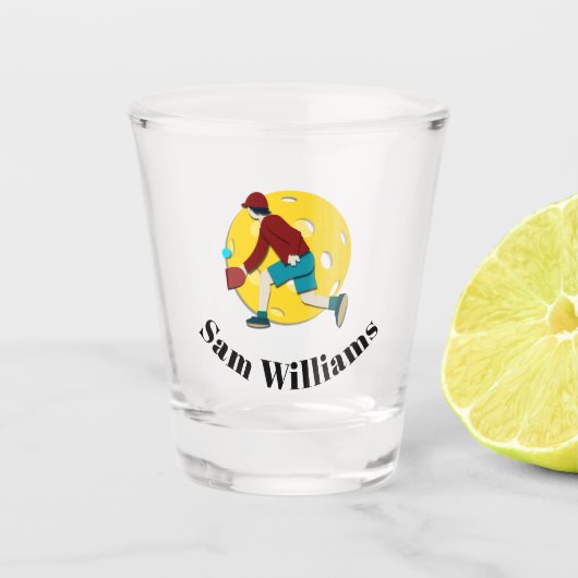 Pickle Ball Shot Glas (Voorkant)