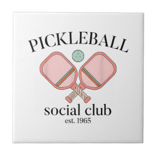 Pickle Ball Social Club EST 1965 Mannen Vrouwen Tegeltje
