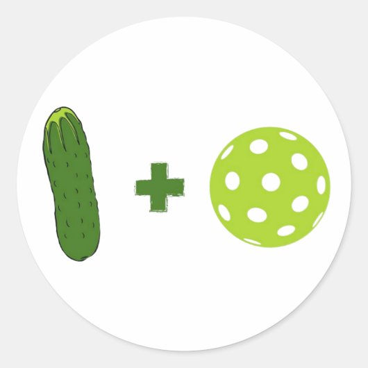 Pickle + Ball Sticker (Voorkant)