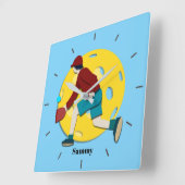 Pickle Ball Vierkante Klok (Hoek)