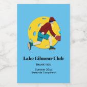 Pickle Ball Voedselcontainer Etiket (Enkel label)