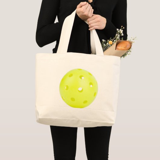 Pickle BAll Yellow Grote Tote Bag (Voorkant (product))