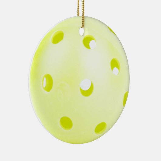 Pickle BAll Yellow Keramisch Ornament (Rechts)