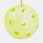 Pickle BAll Yellow Keramisch Ornament (Voorkant)