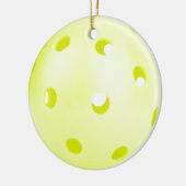 Pickle BAll Yellow Keramisch Ornament (Links)