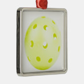 Pickle BAll Yellow Metalen Ornament (Rechts)