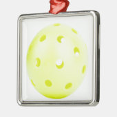 Pickle BAll Yellow Metalen Ornament (Links)