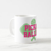 Pickle Baller Custom Pickleball Coffee Mok (Voorkant links)