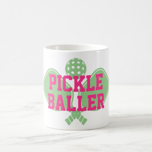 Pickle Baller Custom Pickleball Coffee Mok (Center)