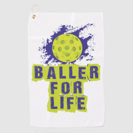 (Pickle) Baller for Life Towel Golfhanddoek