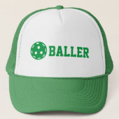 Pickle baller Funny Pickleball Custom Text Trucker Pet (Voorkant)