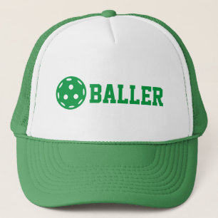 Pickle baller Funny Pickleball Custom Text Trucker Pet