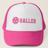Pickle baller Funny Pickleball Custom Text Trucker Pet (Voorkant)