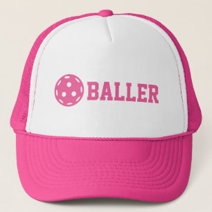 Pickle baller Funny Pickleball Custom Text Trucker Pet