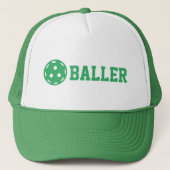 Pickle baller Funny Pickleball Custom Text Trucker Pet (Voorkant)