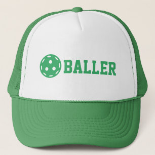 Pickle baller Funny Pickleball Custom Text Trucker Pet